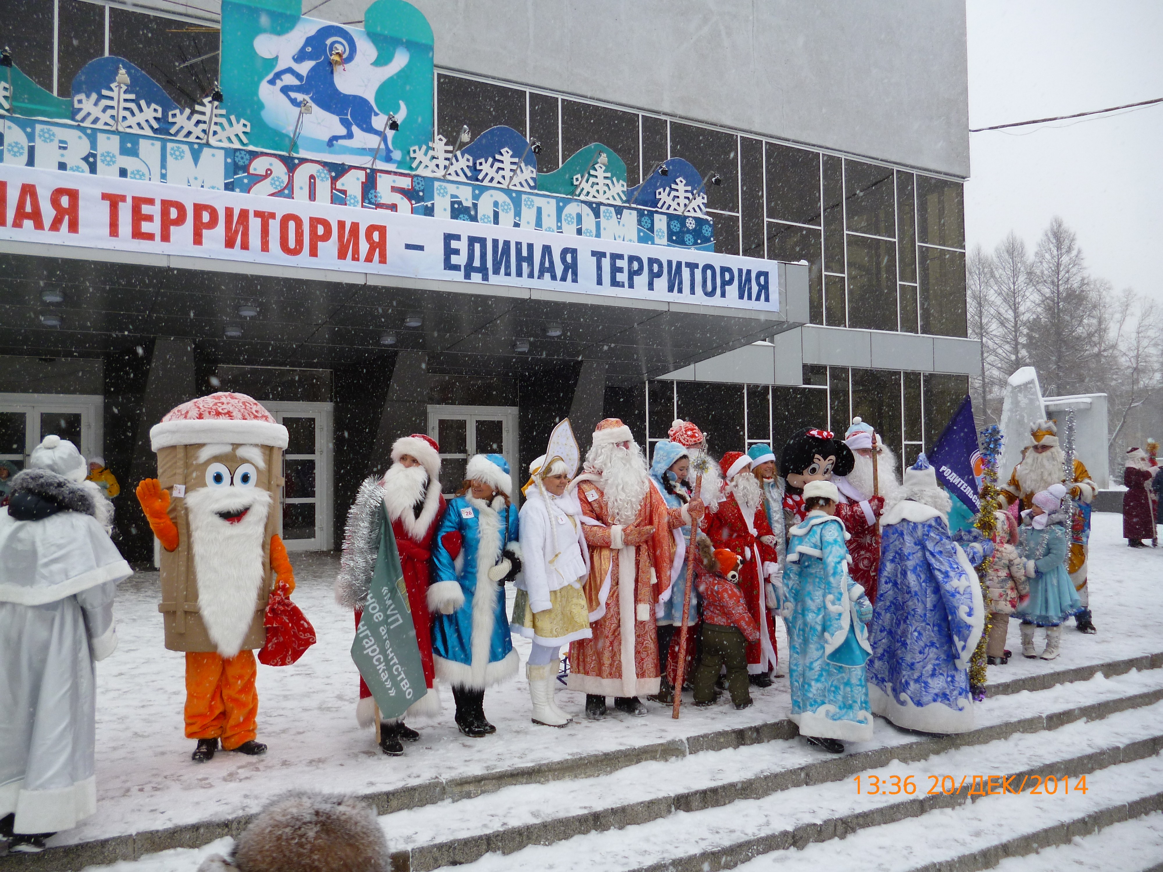 Парад дедов Морозов и Снегурок