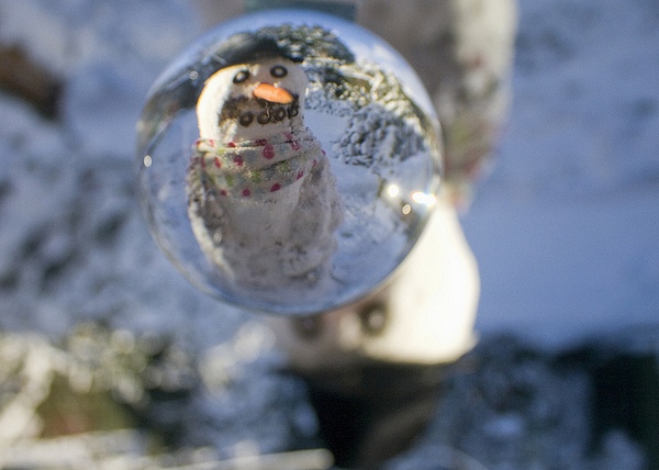 Снеговик-отражение