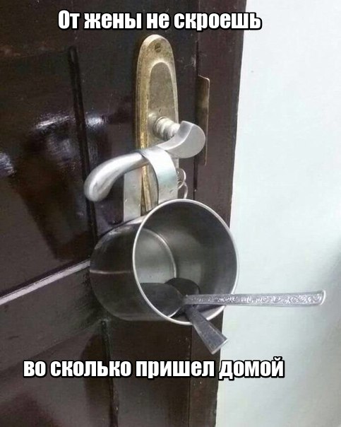 От жены не скроешь