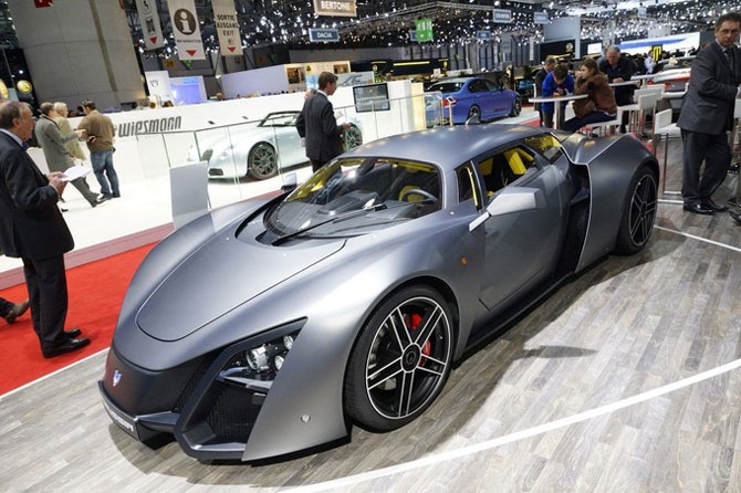 Первый российский суперкар Marussia B2 на женевской автовыставке