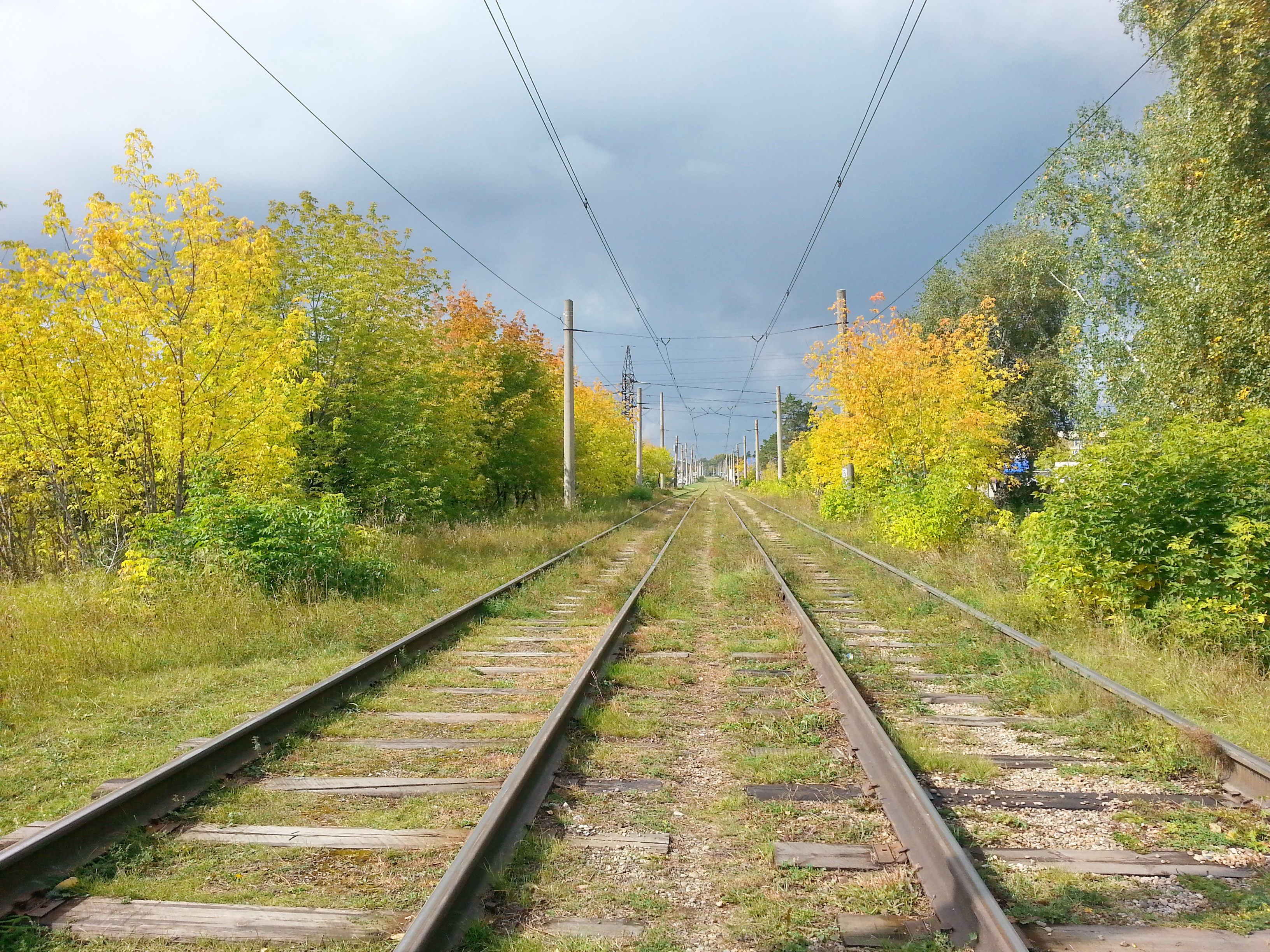 трамвайные пути улицы Карла Маркса начало