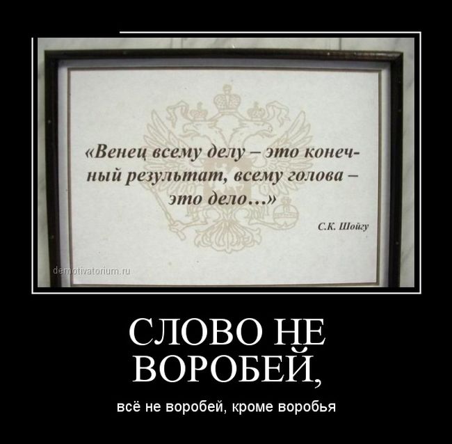 Слово не воробей