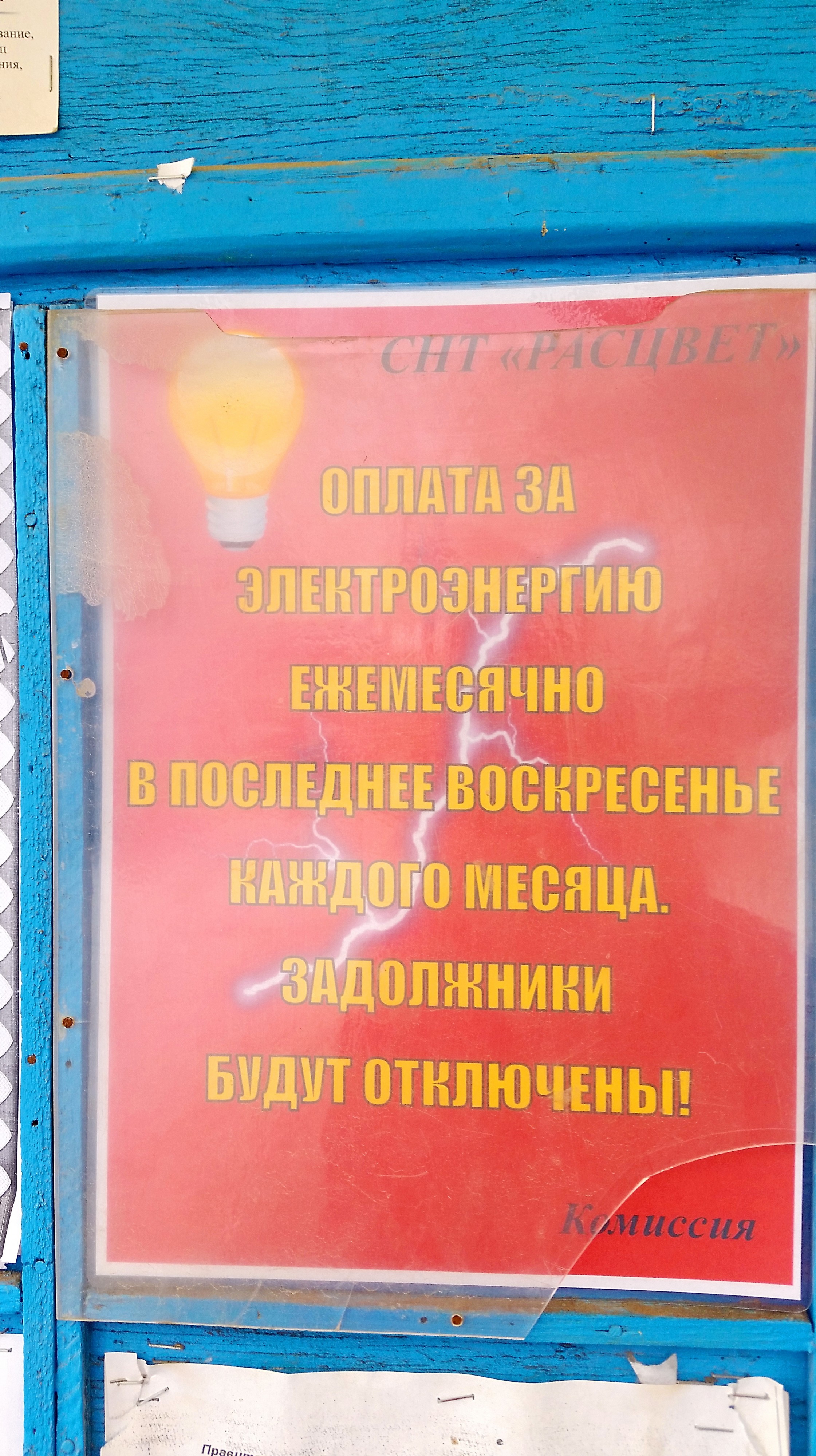 оплата за свет ежемесячно!!!!!