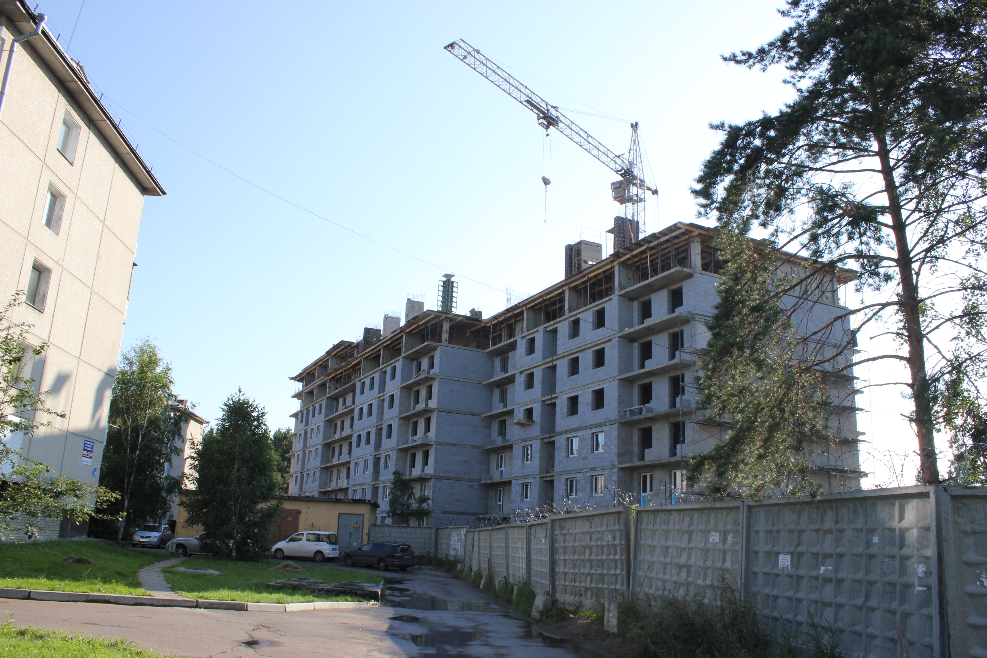 02. Ангарск, июль 2012, стройка в 22-м мрне