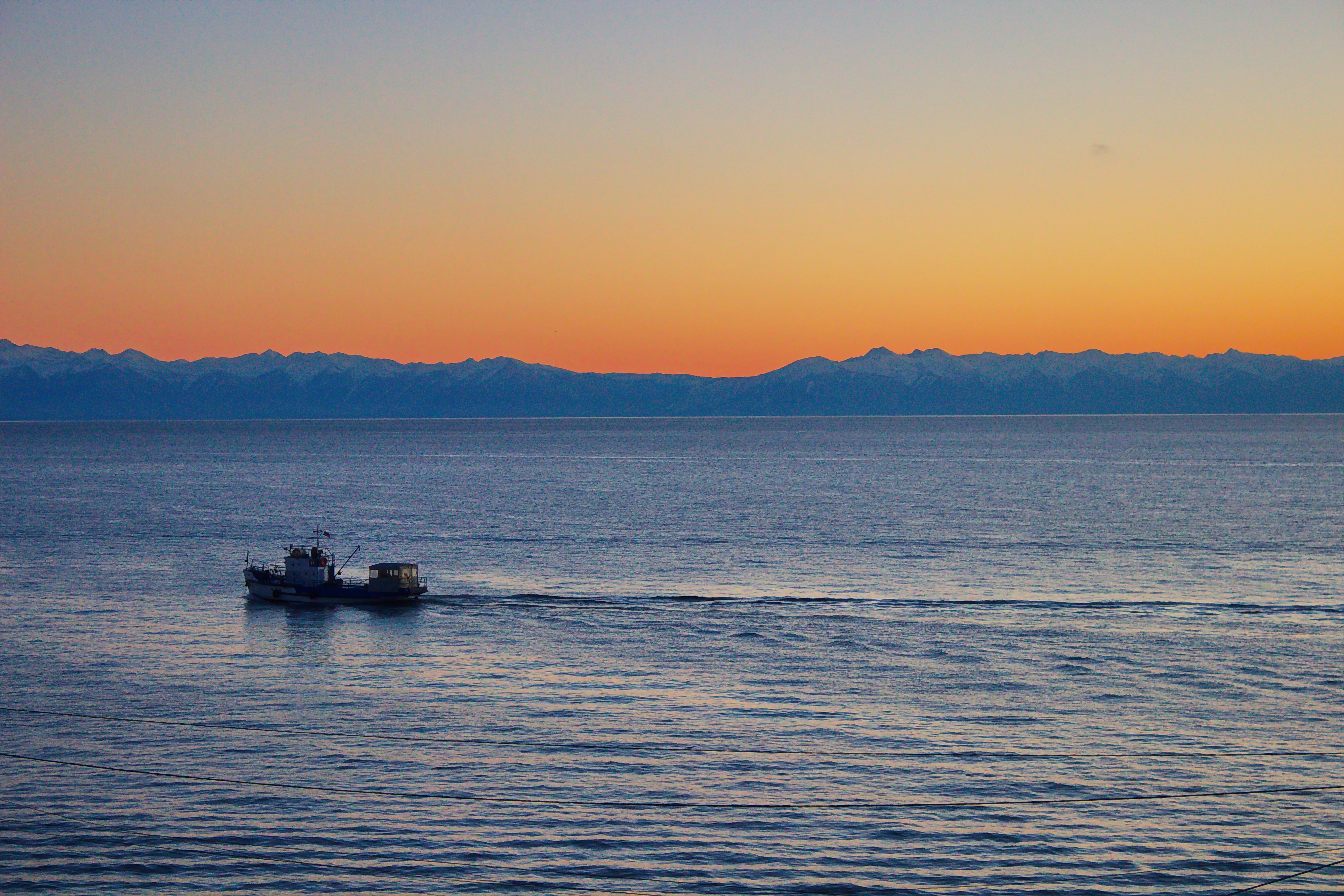 Закат на Байкале