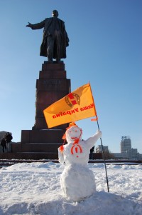 Украинский снеговик