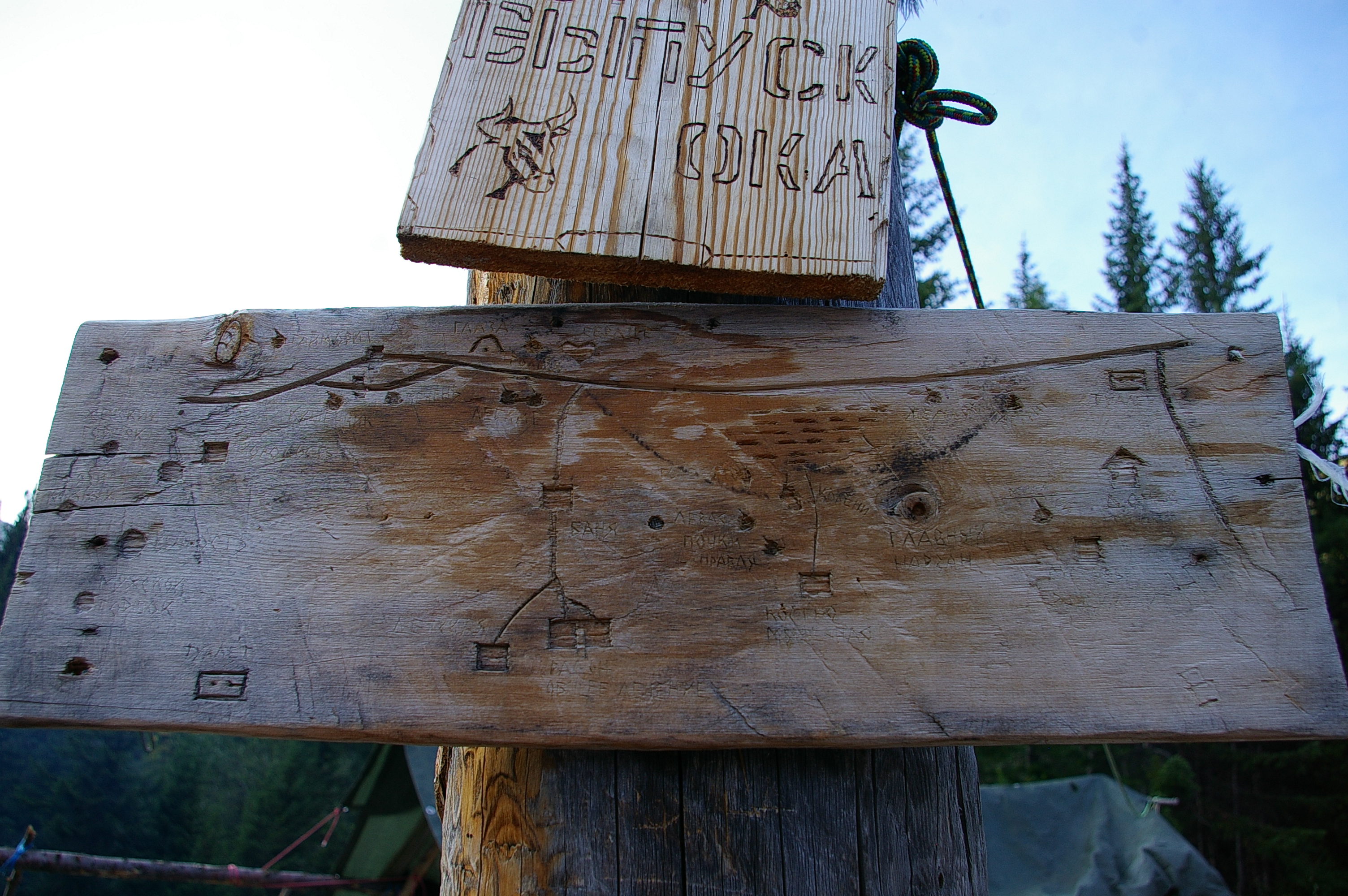 древняя карта источников