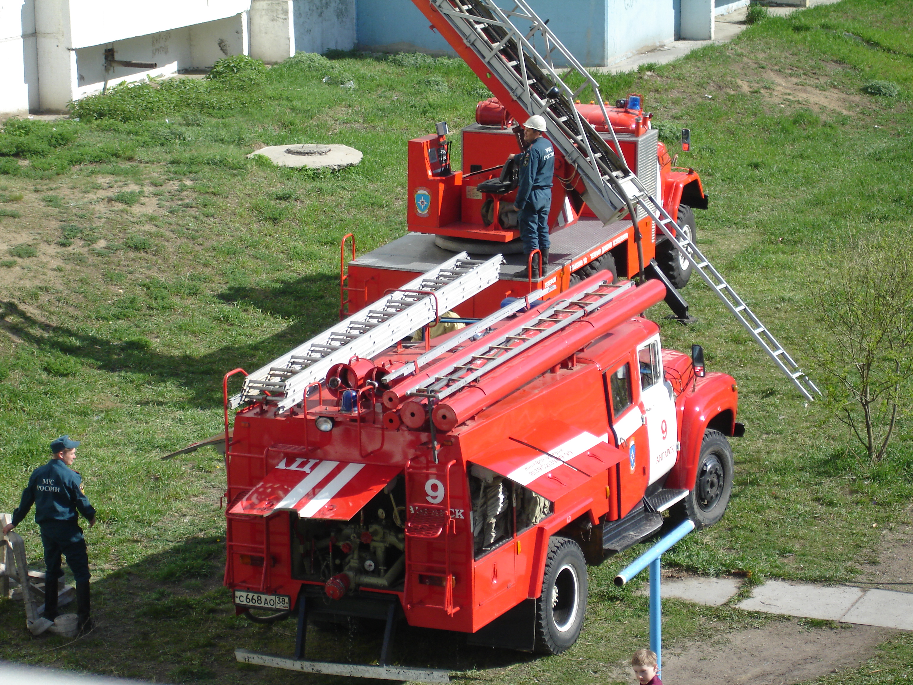 тушение пожара