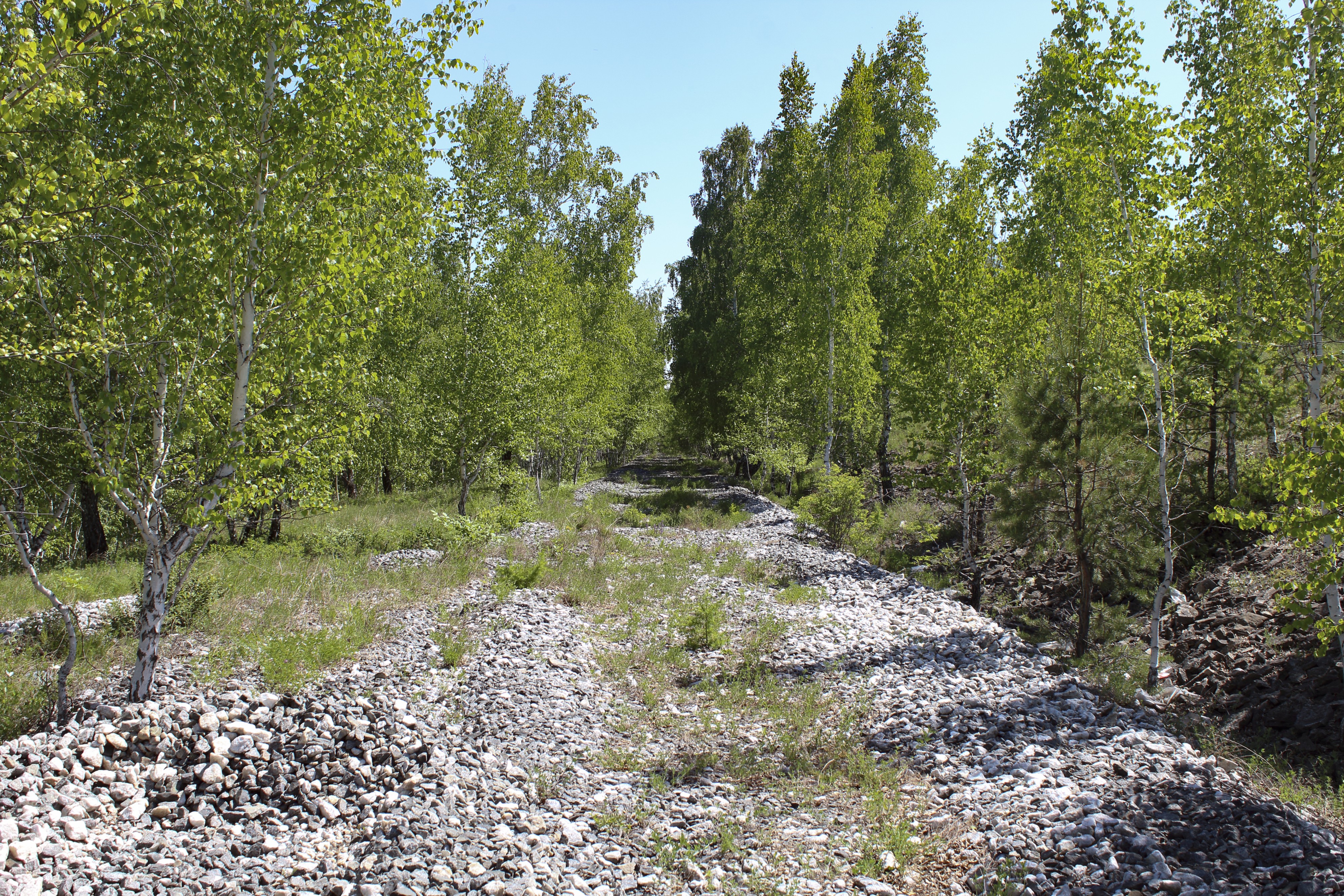 След когда-то существовавшего жд пути