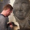 Картина из шурупов