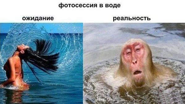 Фотосессия в воде