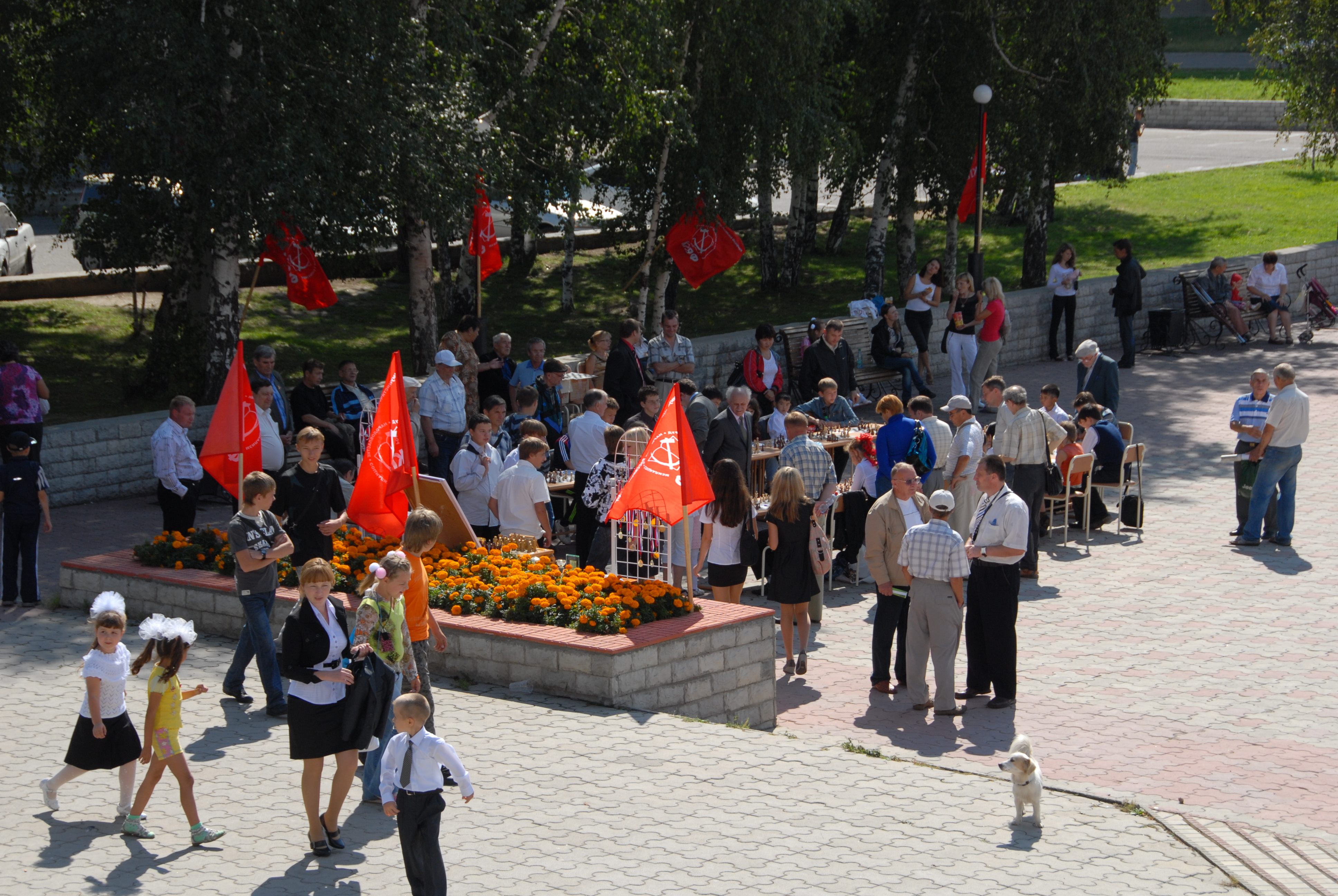 Сыграть с гроссмейстером. Фото Виктора Григорьева