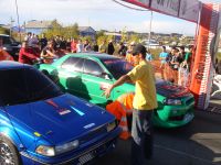 Первым в "анлиме" стал читинец на синем "левине"...Мещеряков на своей зеленой "годзидле" - вторым...