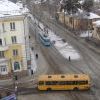 с крыши политехникума: перекресток проспекта Карла Маркса и ул. Кирова. Фото Сергея Грибанова