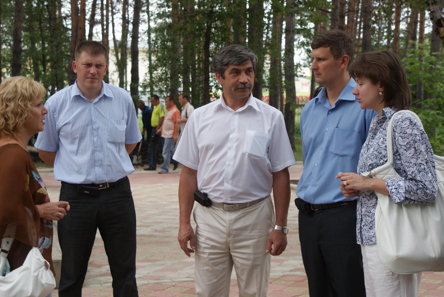 Глава города в обновлённом парке