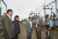 Леонид Михайлов на строительной площадке подстанции "Прибрежная"