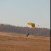 на спортивном парашюте