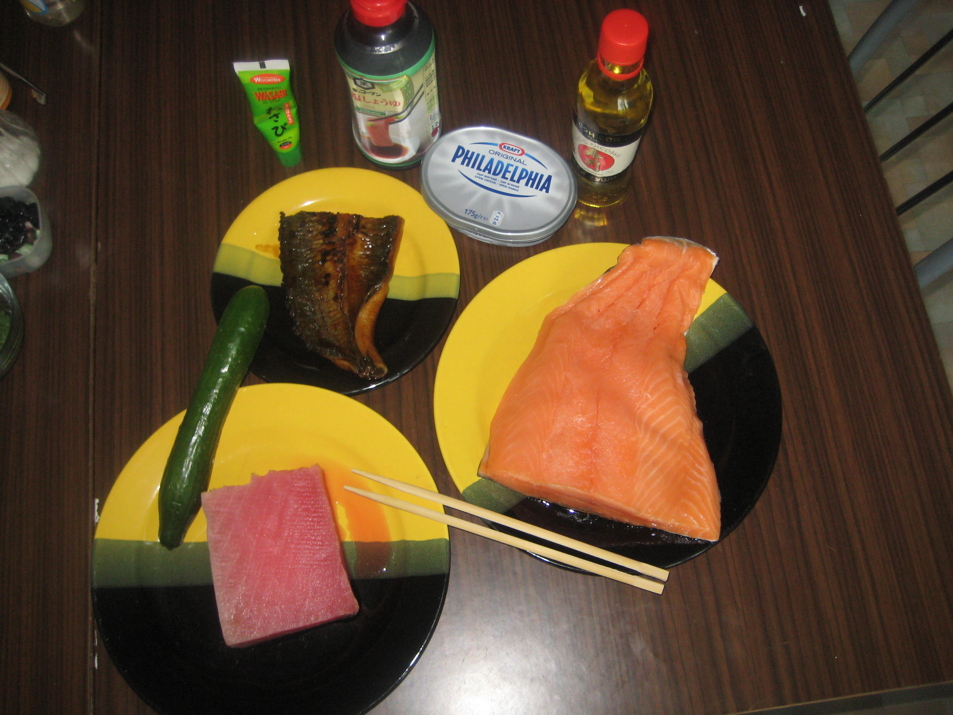 Перед преготовлением суши.