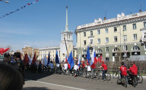 Велосипедисты центра "Ритм" готовятся к выступлению