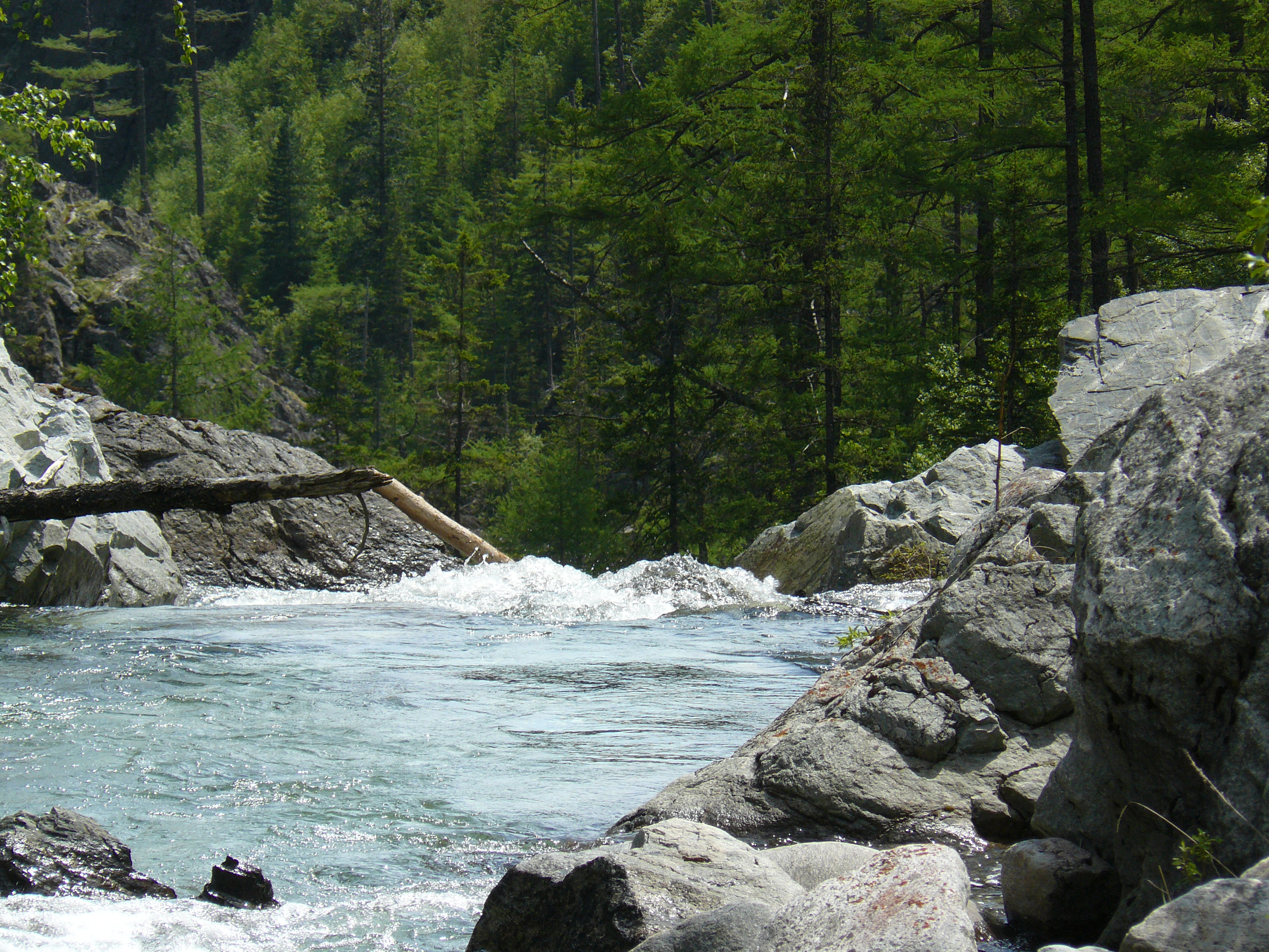 вид сверху на порог 