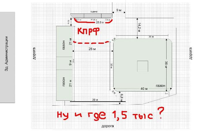 План-схема площади