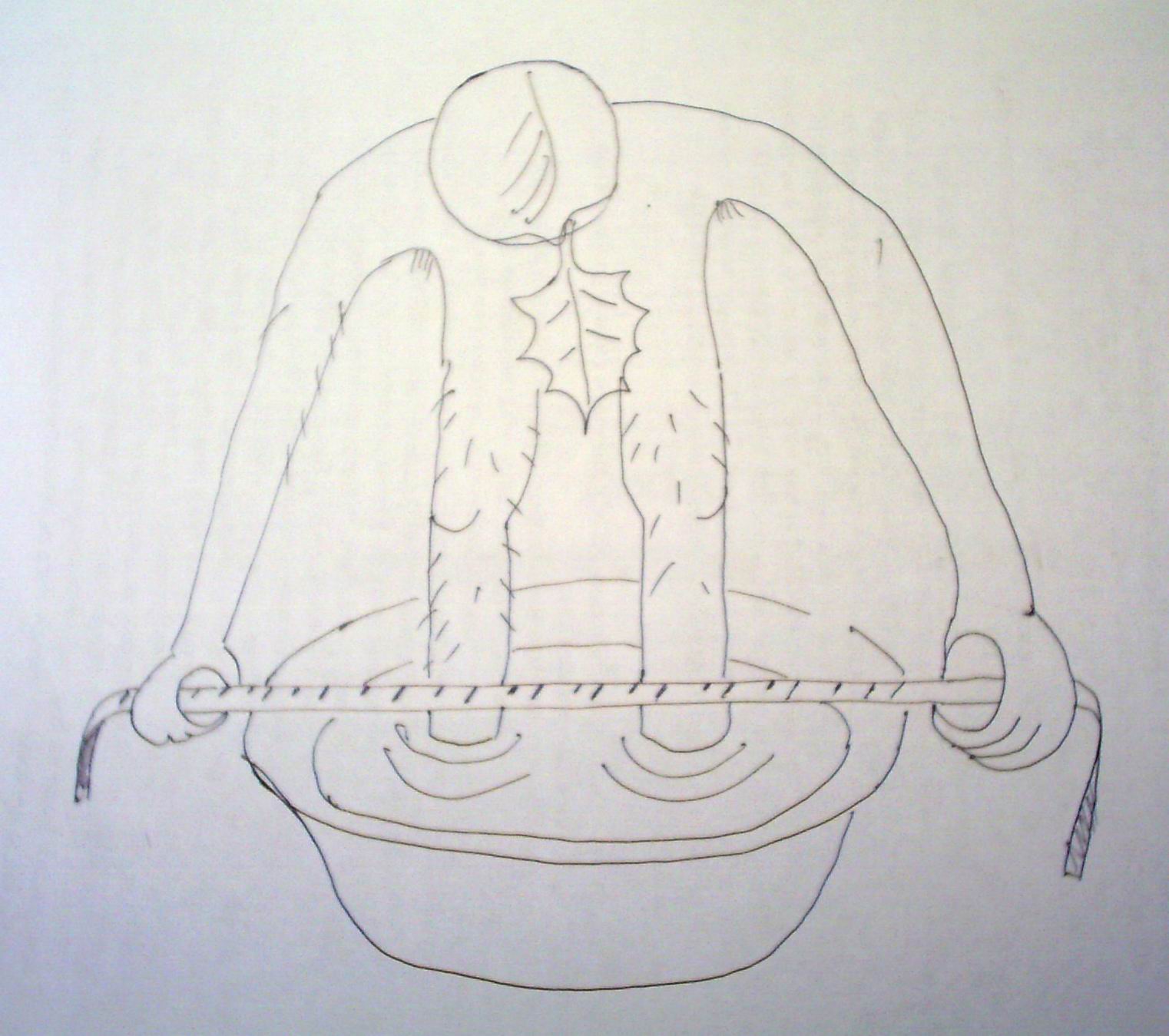 Фон Тазомер, коий измеряит таз.