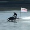 На снегоходе - по воде!