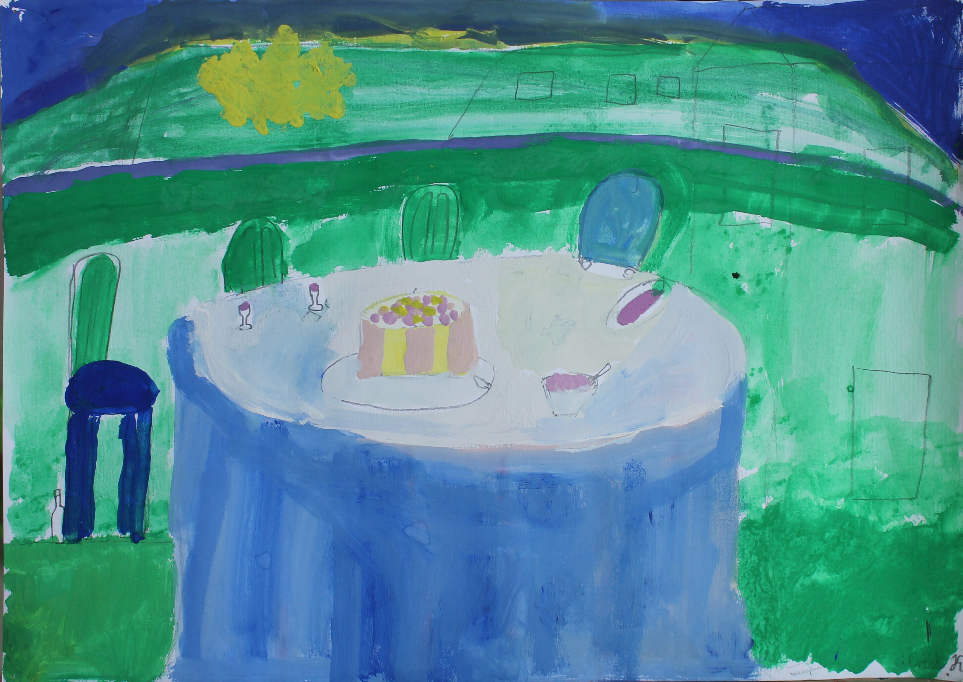 Калашникова Лена 8лет. День рождения на даче.