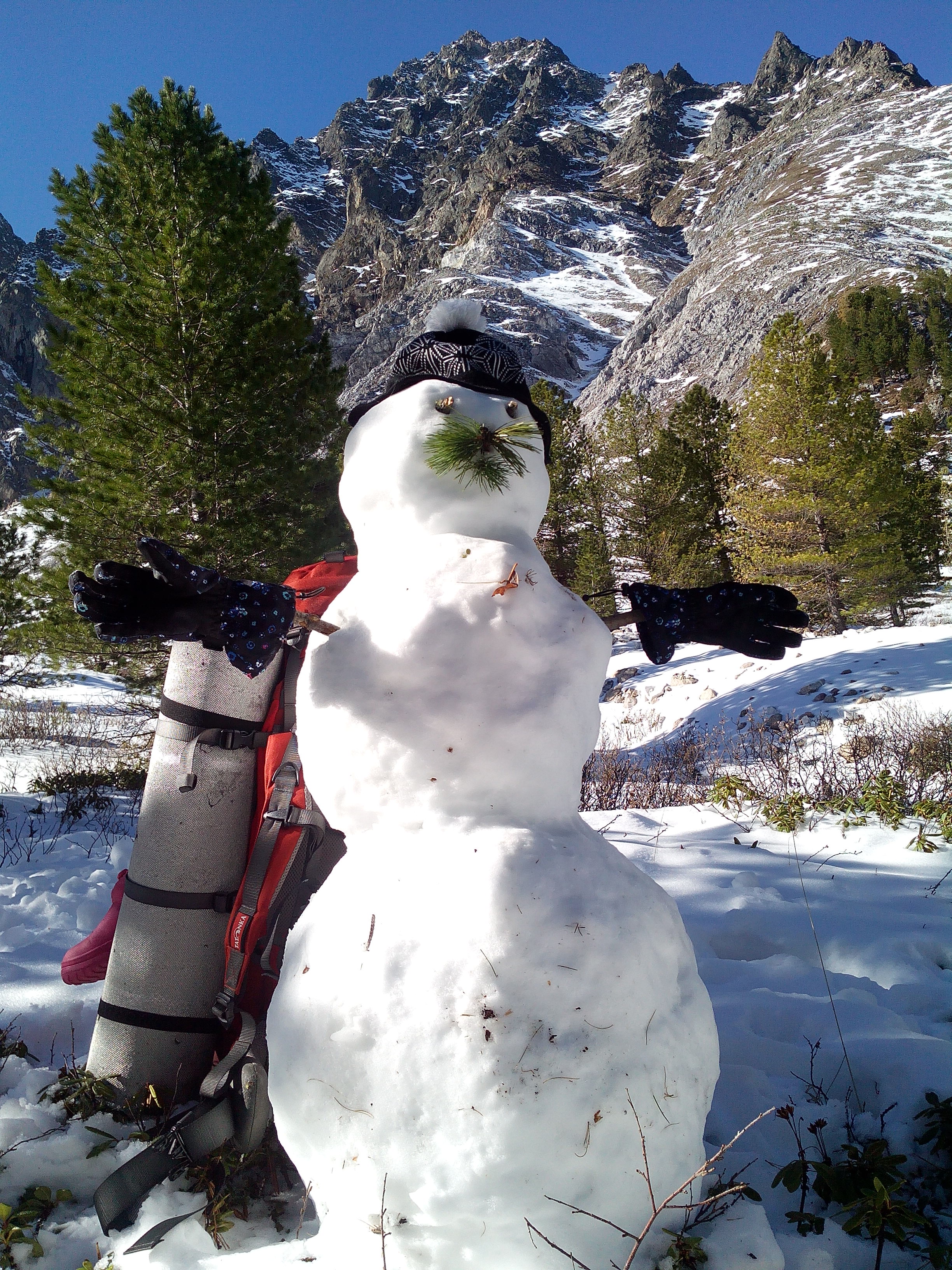 Снеговик всегда готов.