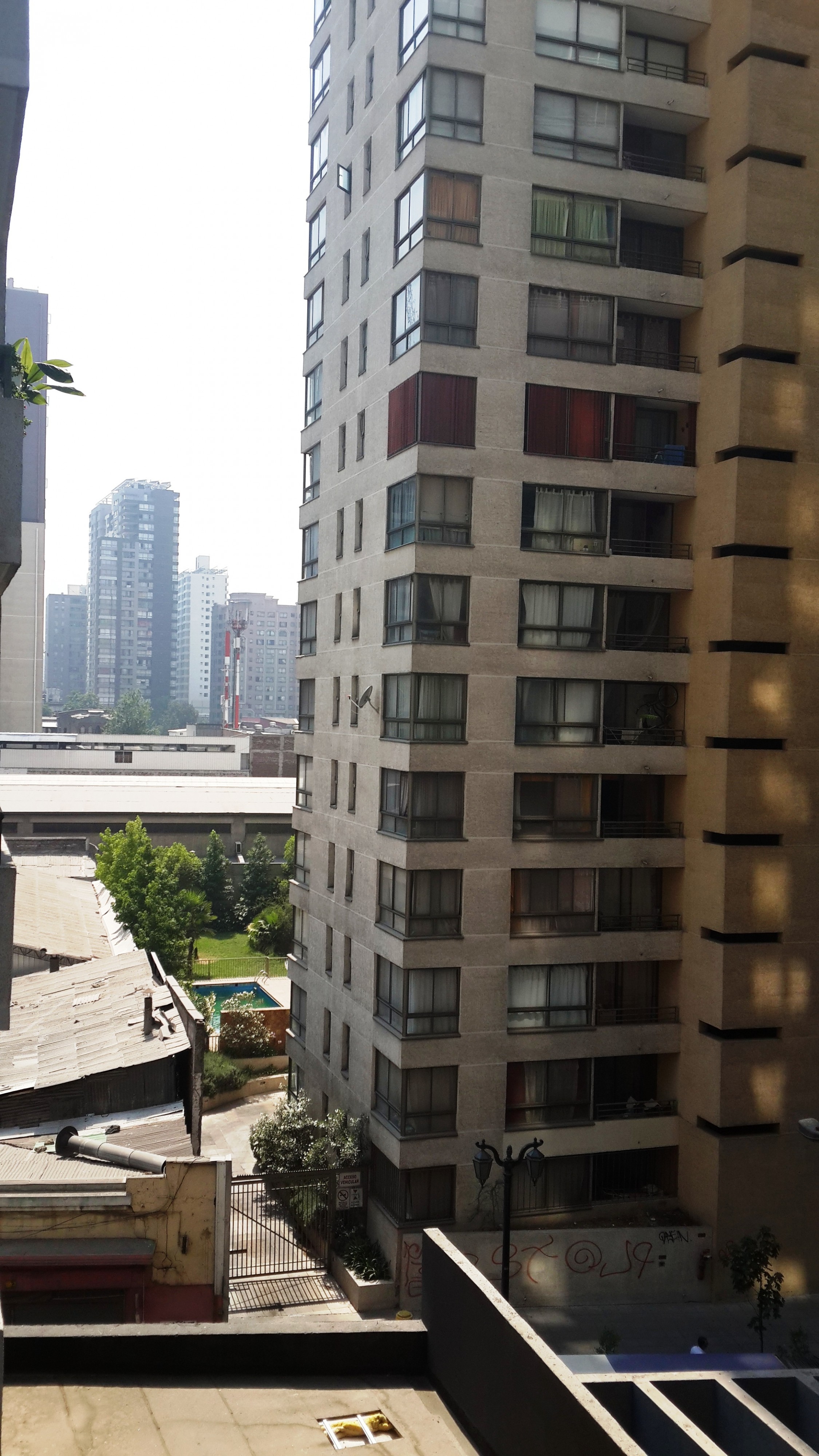 Сантьяго, вид из нашей квартирки