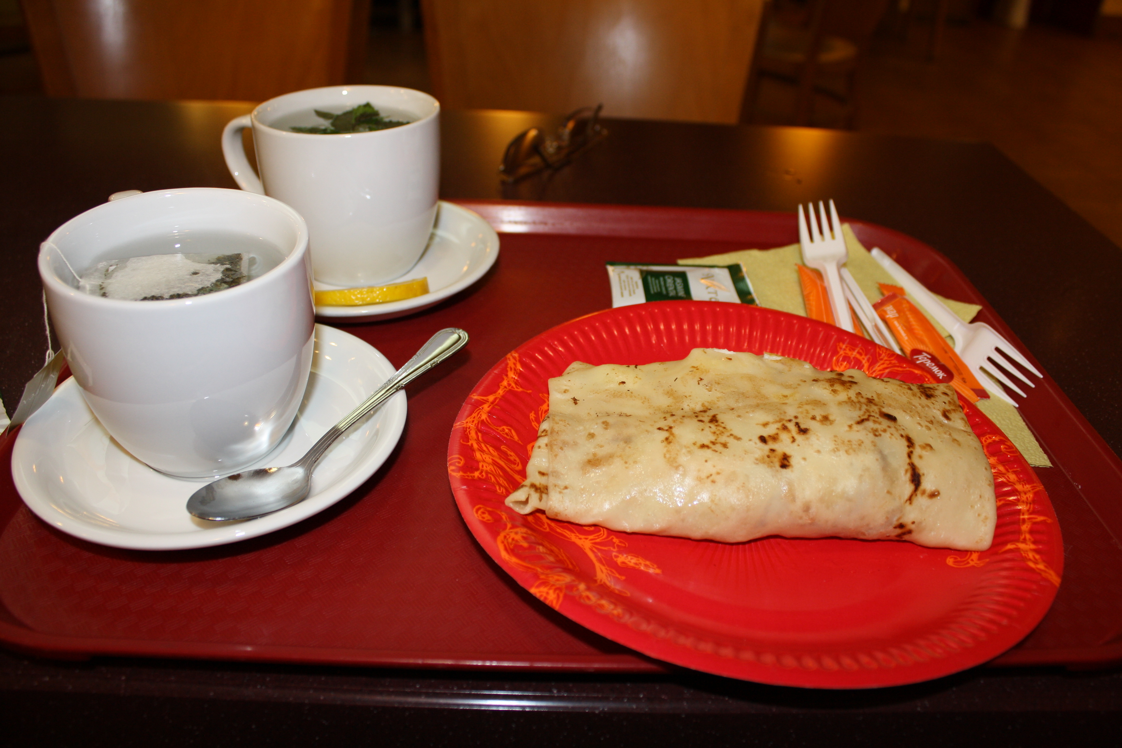 блин с шоколадом