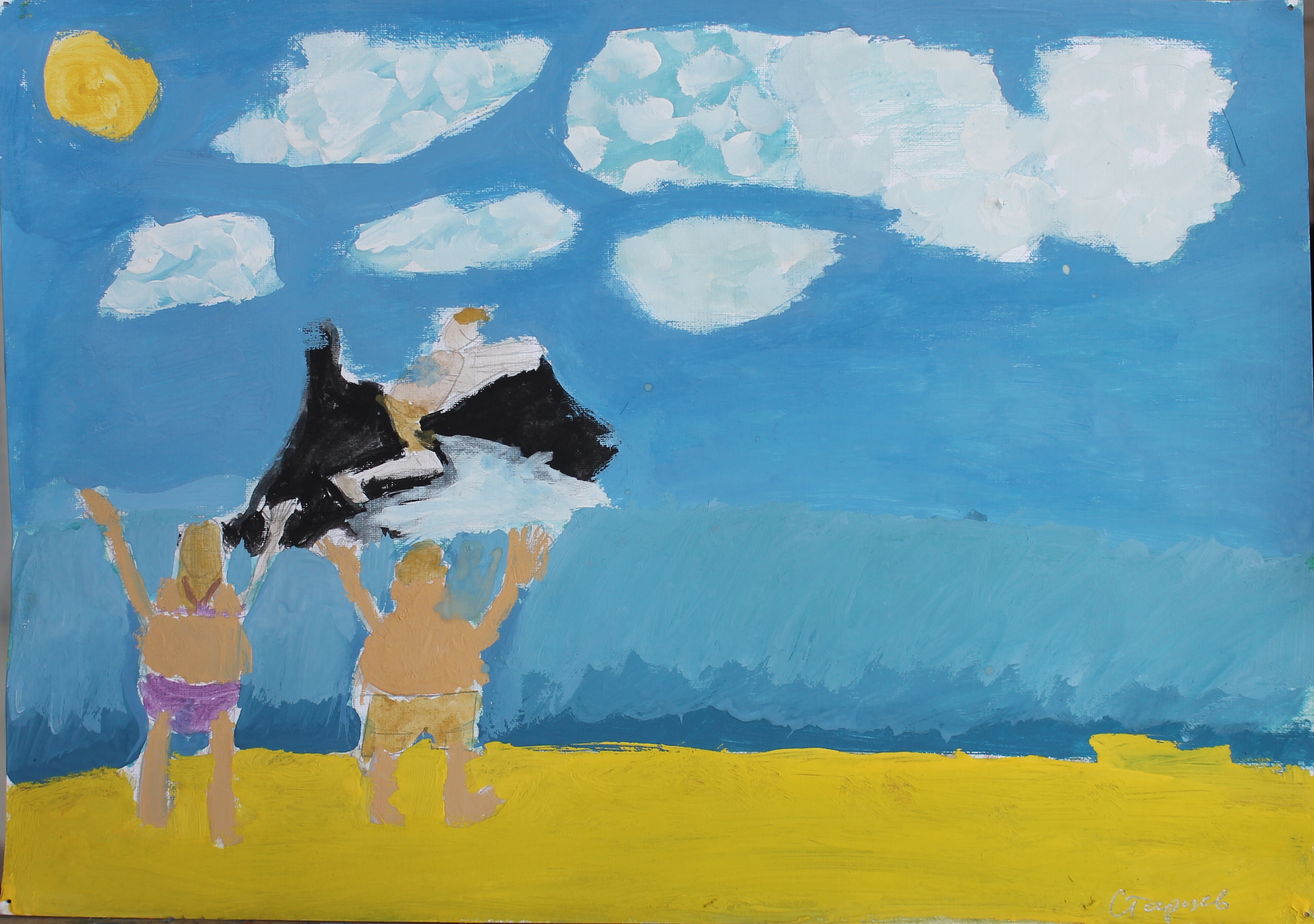 Старцев Женя 9лет. По Байкалу на скутере