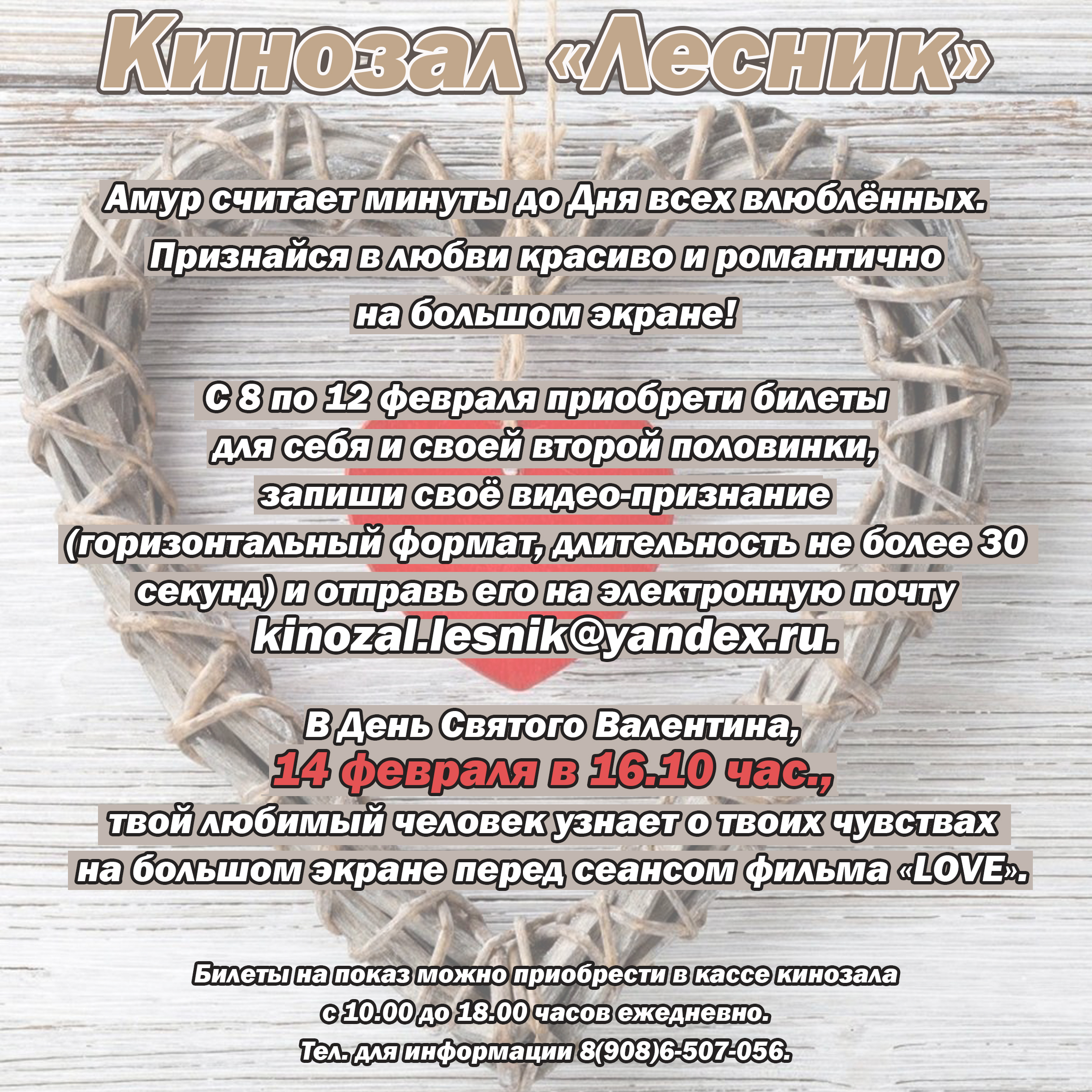 Кинозал Лесник 