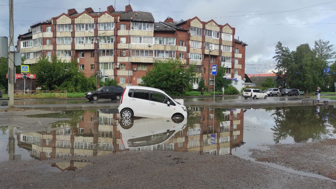 После сильного дождя