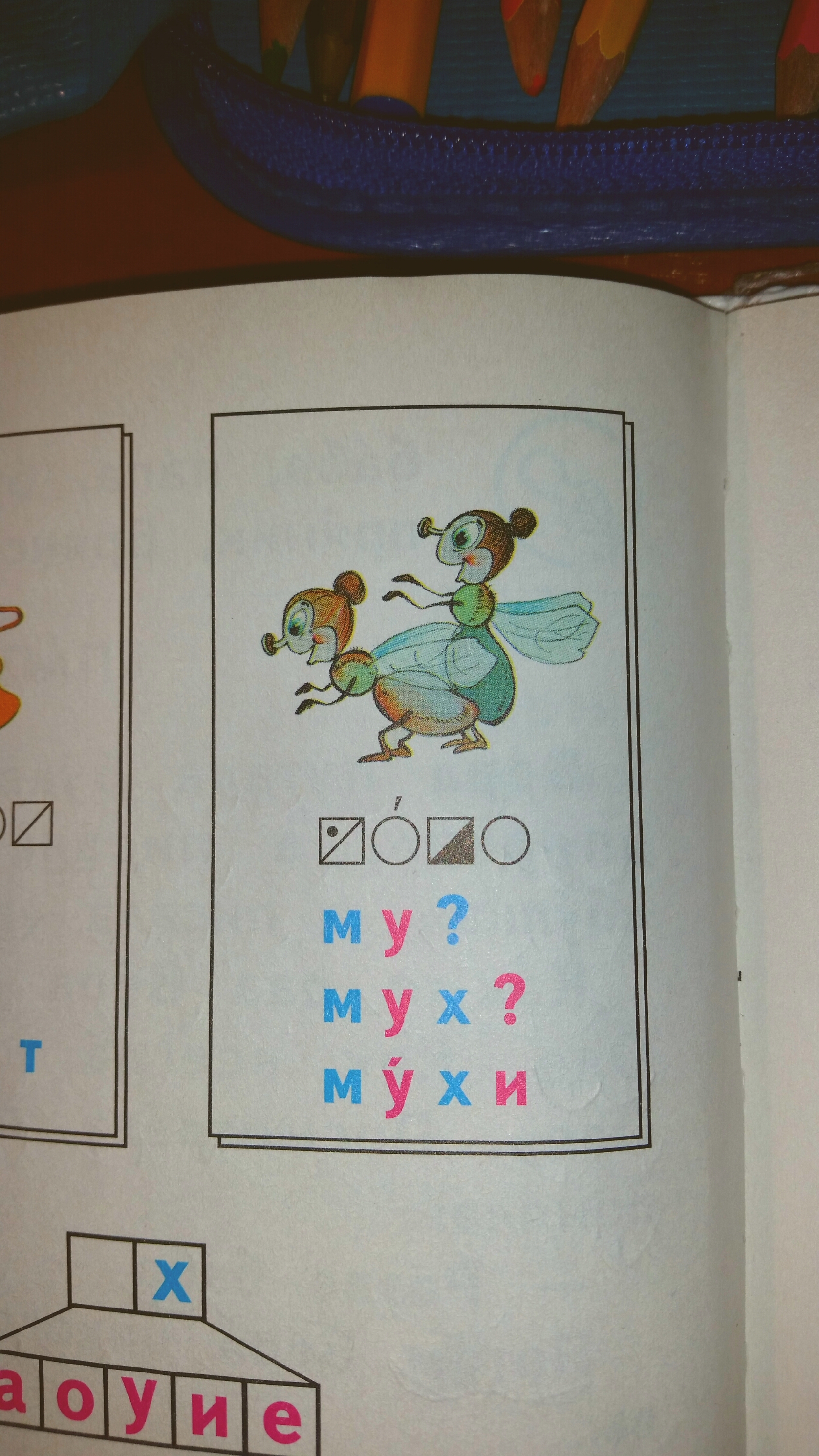 мухи ... из букваря))))