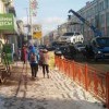 Эвакуаторы работают на Горького