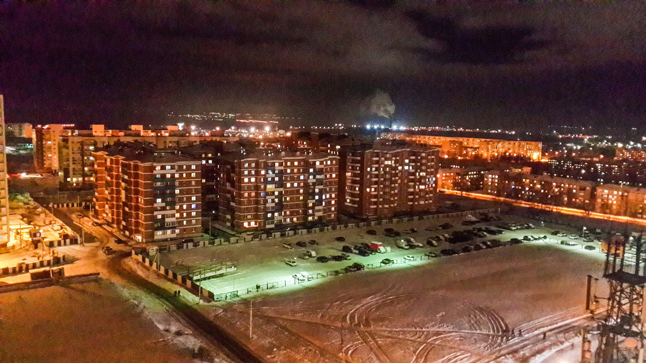 Иркутские муравейники ночером