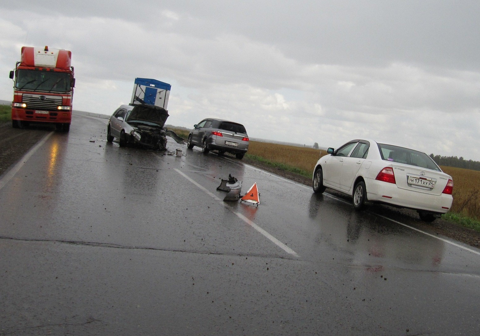 ДТП после выезда из Канска 23-08-2011