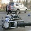 Разбитый мотоцикл Разбитый мотоцикл
