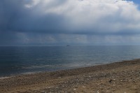 Ливень где-то там идёт...: Пляж недалеко от порта Байкал