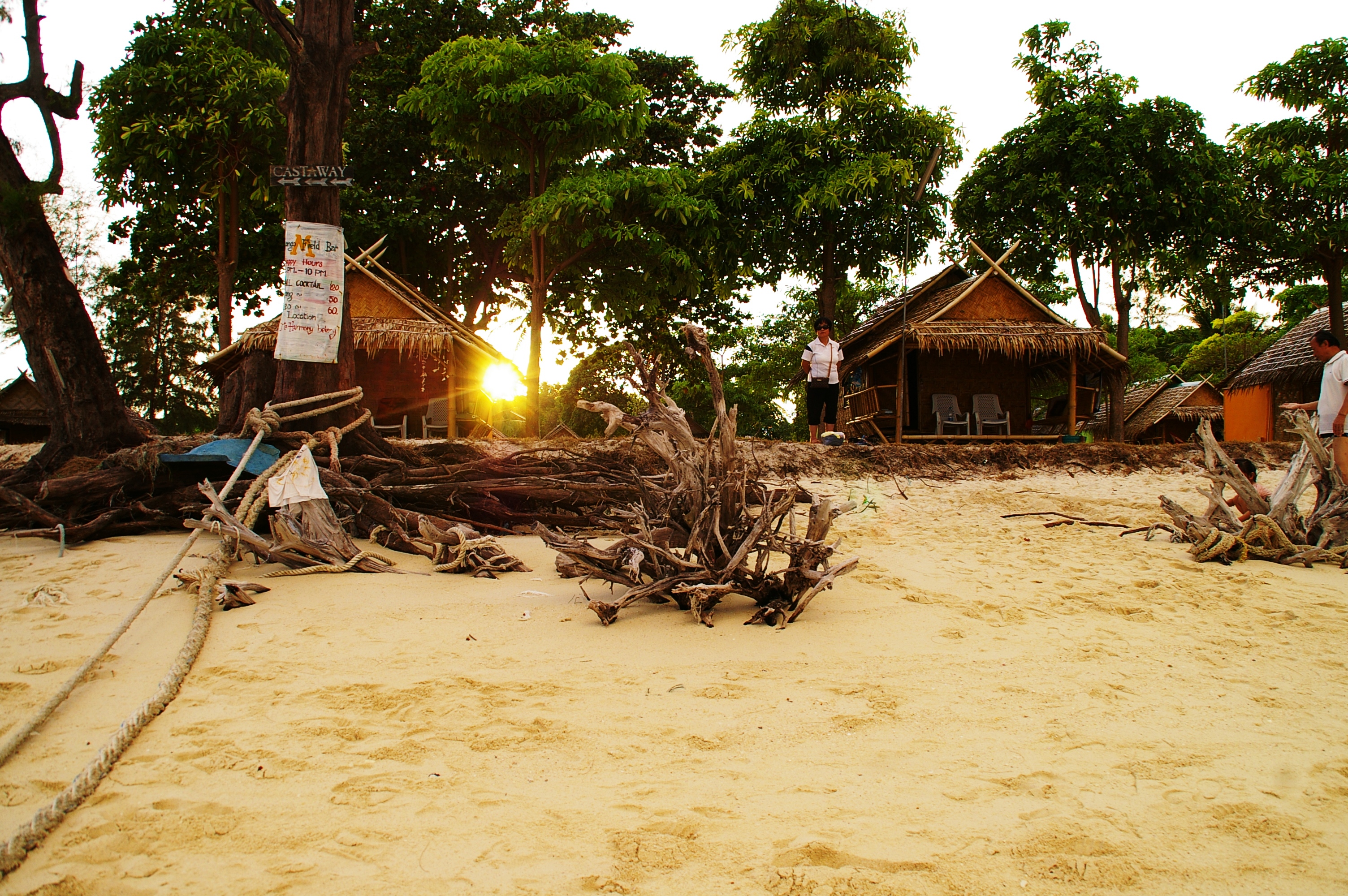 Закат на на пляже Восход