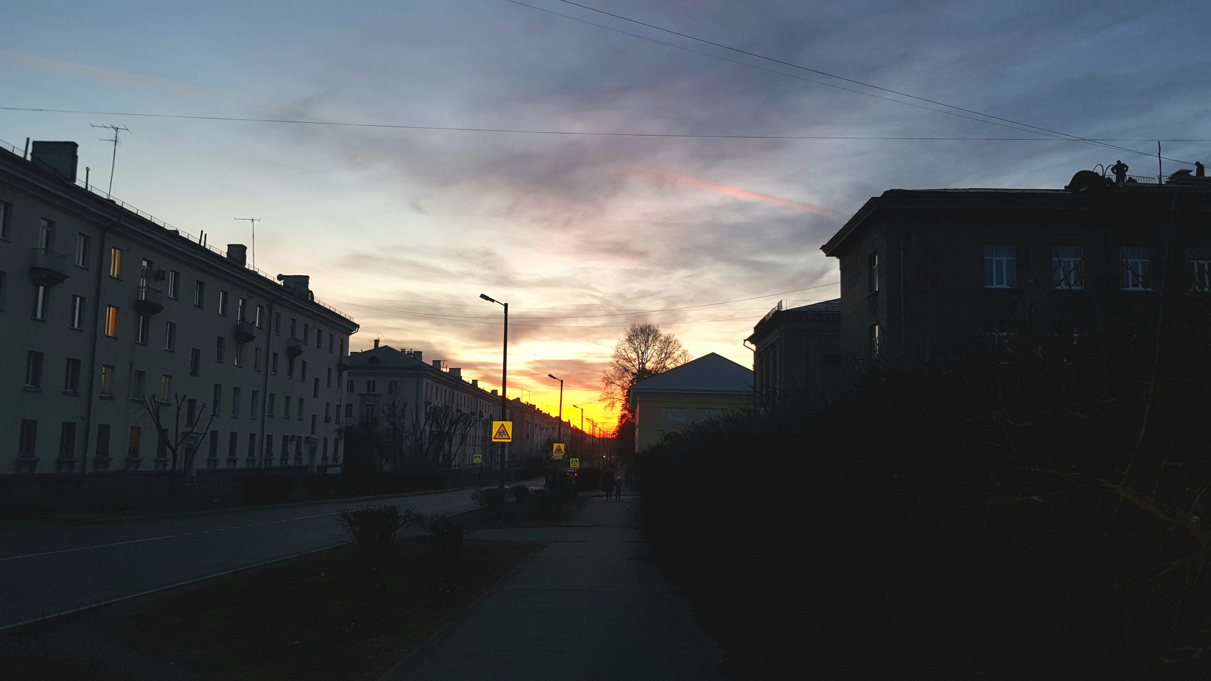 улица Глинки ноябрь закат