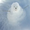 Весенний снеговик