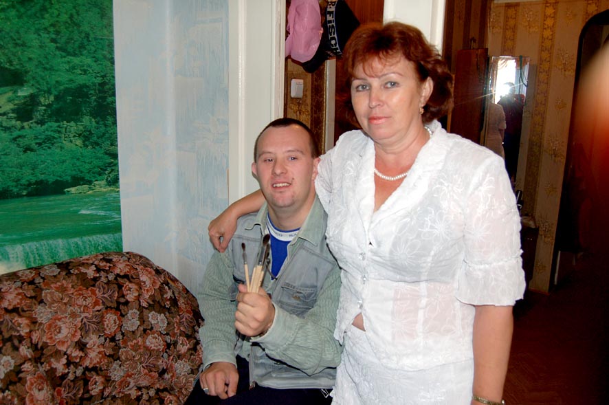 Галина Быченко с сыном