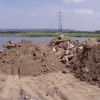 Следы от колес самосвала свежие