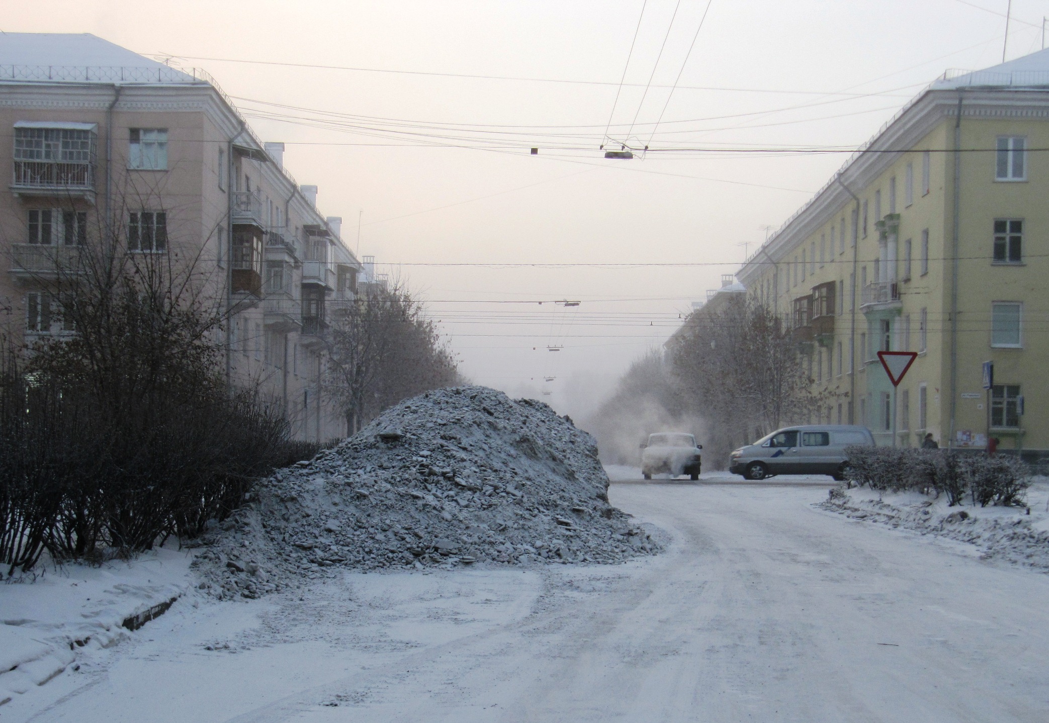 Уборка снега по-ангарски