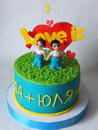 Торт на тему "Love is..."