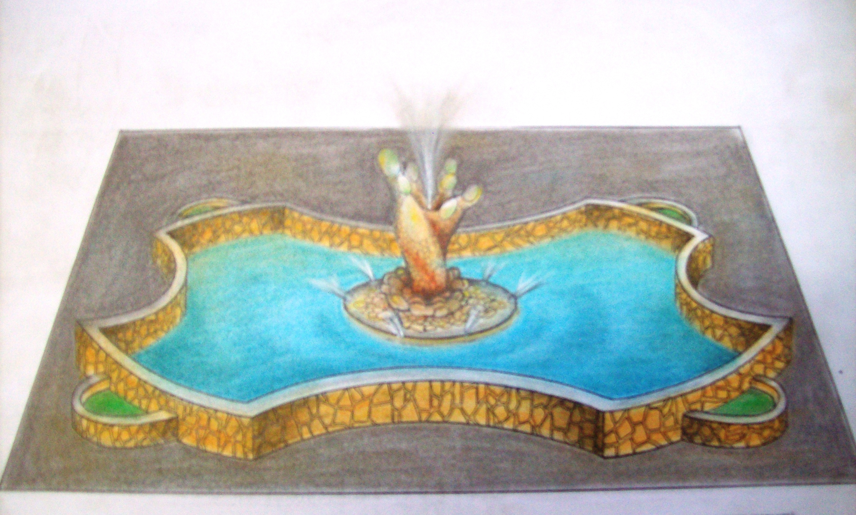 Из архива эскиз фонтана