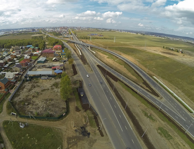 Новая развязка на Листвянку