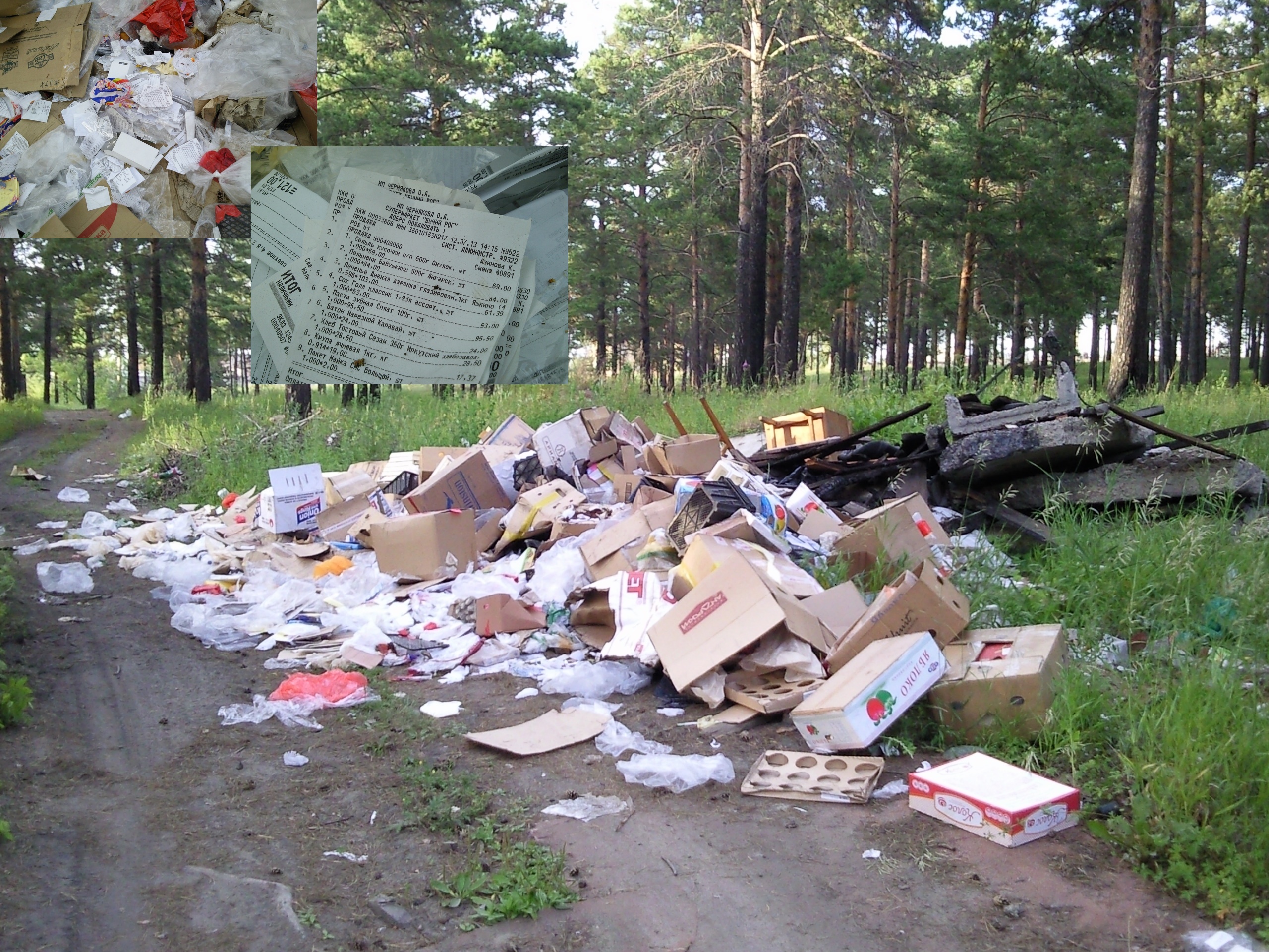 Помойка в лесу